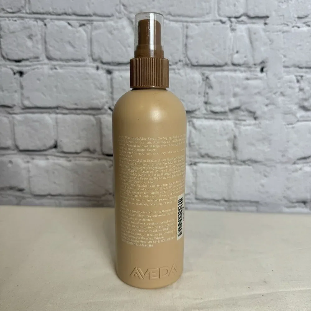 Aveda Flax Seed Aloe Strong Hold Spray On Stying Gel 8.5 fl oz Discontinued‎